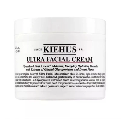 KIEHL'S Kiehls Ultra Facial Cream Skincare Moisturiser Hydrating Deep Cleaning-125ml