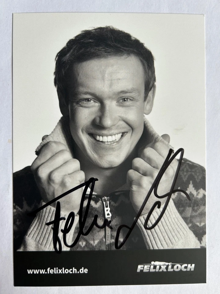 original signierte Autogrammkarte Olympia Rodeln Rennrodeln Felix Loch - Bild 1 von 1