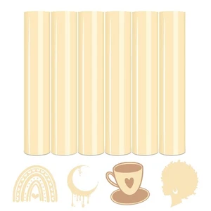 Tintnut Skin Tone HTV Iron on Vinyl -6 Sheets 12 x 10 Cornhusk Color HTV - Picture 1 of 7