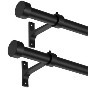 2-Pack Curtain Rod for Windows 28-48"Adjustable Window Curtain Rods with Prem... - Picture 1 of 7