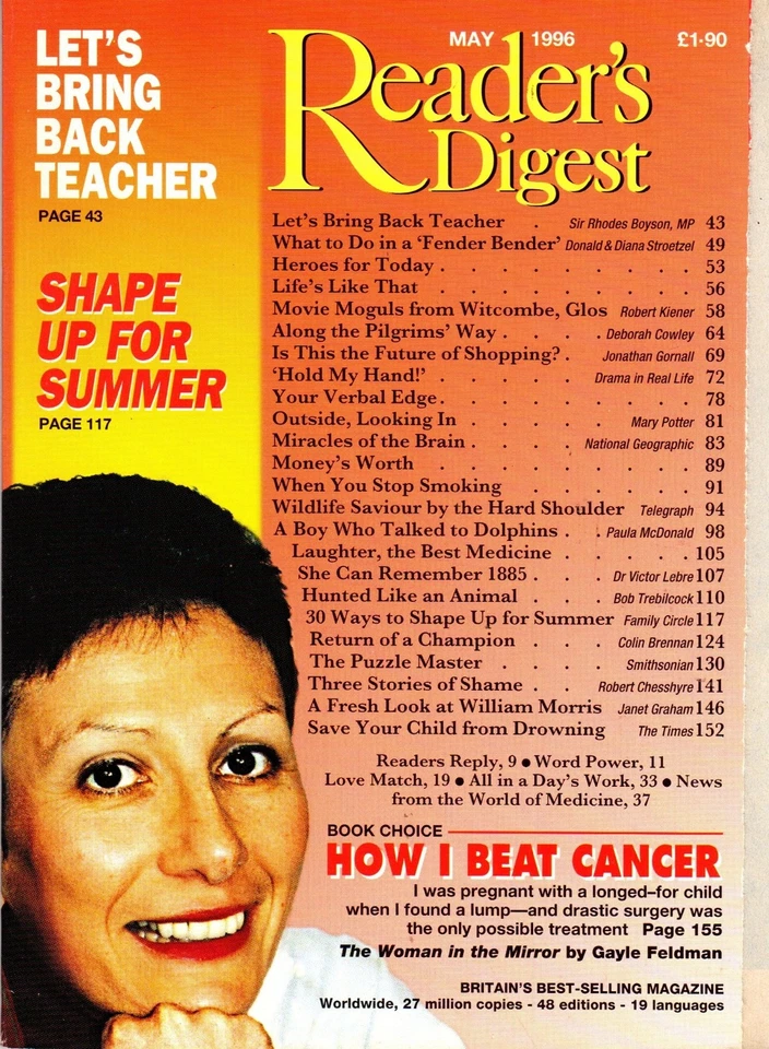 Vol. 148 No. 889 May 1996 Readers Digest Magazine - Russell Twisk (editor) - ... - Image 1 of 1