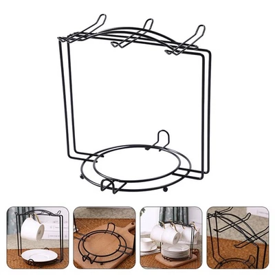  Stainless Steel Cup Holder Metal Mug Stand Decorative Mug Holder Mug Plate - Image 1 of 4