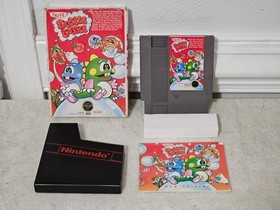 ORIGINAL NINTENDO NES BUBBLE BOBBLE GAME COMPLETE WITH BOX TESTED