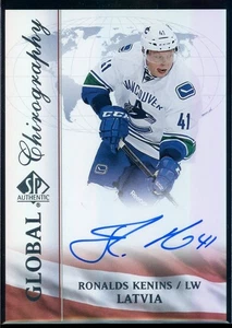 2015-16 SP Authentic Global Chirography #LATRK Ronalds Kenins - Picture 1 of 2