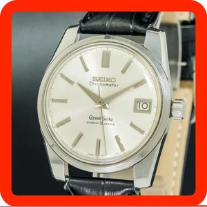 Vintage 1965 [N-MINT] GRAND SEIKO Self Dater 43999 Chronometer Silver Round Men - Picture 1 of 20