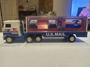Buddy L Pressed Steel Mack USPS Cab Over Semi Tractor Unit 9.5” Trailer Rare - Picture 1 of 18