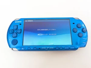 L2256 Ship Free Sony PSP 3000 console Blue Handheld system Japan - Picture 1 of 7