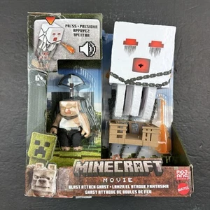 A MINECRAFT MOVIE Blast Attack Ghast  7" Figure Press To Launch w/ Sounds - Picture 1 of 6