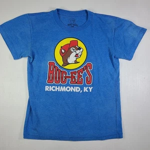 Buc-ee's Youth Medium Blue T-shirt Short Sleeve Tee Richmond Kentucky - Picture 1 of 6