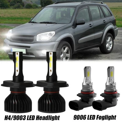 Kit de faros LED altos/bajos + faros antiniebla 4X 6000K para Pontiac Vibe 2003-2008 Foto 1 de 4