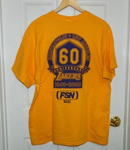 Camiseta De Colección LA LAKERS Los Angeles I LOVE LA 60º ANIVERSARIO XL L11 - Imagen 1 de 4