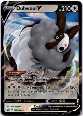 Dubwool V Promo SWSH: Sword & Shield Promo Cards SWSH049 NM - Image 1 of 2