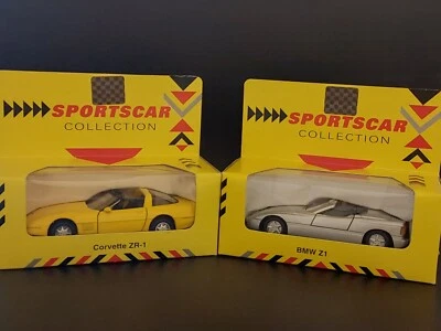 2 x COLECCIÓN DE AUTOS DEPORTIVOS SUPERDEPORTIVOS - Corvette ZR-1 y BMW Z1 - NUEVO. Foto 1 de 4
