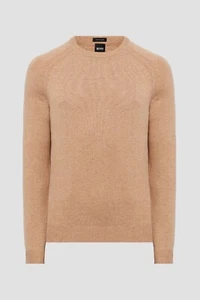 Hugo Boss Banilo Cashmere Knit 50415786 size XXL beige color - Picture 1 of 7