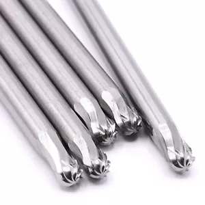 5x VHM Schaftfräser 3mm Frässtifte Fräser Gravur für Dremel Proxxon Zubehör - Bild 1 von 6