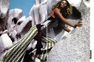 2002 Missoni Marcus Piggott Mert Alas Gisele Bundchen 6 páginas anuncio de revista - Imagen 1 de 3