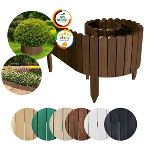 Floranica Rollborder Clôture de Jardin 200 cm Flexible en Bois de Pin Bordure - Picture 1 of 55