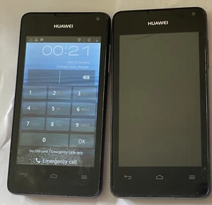 Huawei Ascend Y300 (4GB 4.0" 5MP 512MB RAM) Android Smartphones x2 Purple/Black - Afbeelding 1 van 2