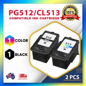 2x Generic Ink Cartridge PG512 CL513 for Canon MP270 MP280 MP480 MX330 MX420 - Picture 1 of 1