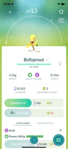 Shiny Bellsprout Lv1! ¡Registrado o no registrado! ¡30 días de amistad! - Imagen 1 de 1