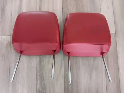 07 Ford Mustang GT Convertible Front Seat Red Leathet Headrest - Image 1 of 4