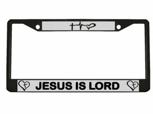 Jesus is Lord Christ Religious License Plate Frame Tag Holder Cover - Picture 1 of 4