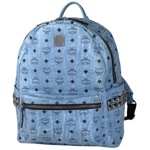 light blue mcm bag