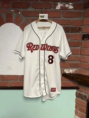 Camiseta deportiva Rawlings MiLB GENE GLYNN Rochester Red Wings 2012-2014 usada en juegos talla 44 Foto 1 de 4