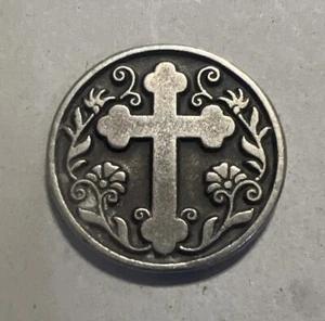 vintage religious Christian cross token with God all things are possible - Picture 1 of 5