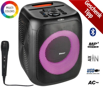 REFLEXION PSX11BT Bluetooth Party Lautsprecher, LED, Super BASS Taste *B-Ware*