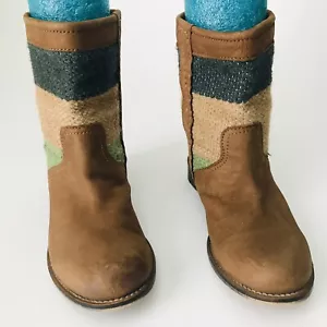 Stivali Seychelles donna marrone taglia 7 pelle azteca scarpa tessuto western - Foto 1 di 8