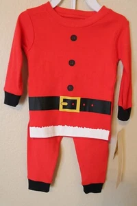 Carter's Red Christmas Santa Claus Pajamas Sleepwear Infant Baby Boy 6 Months - Picture 1 of 2