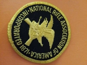 Toppa vintage NRA National Rifle Association of America 1871 cucita cucita ferro su  - Foto 1 di 5