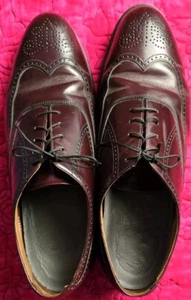 Vintage Bostonian Mahogany Brown Leather Oxford Dress Shoes Mens Size 11 EEE/E - Picture 1 of 5