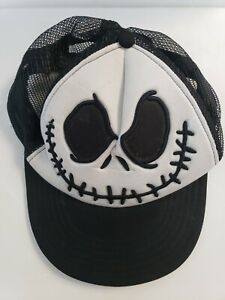 NEW/TAGS Details about   Disney Park Jack Skellington Patch Trucker Baseball Hat Cap Nightmare 