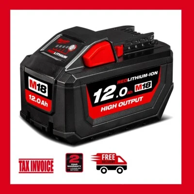 Genuine Milwaukee M18HB12 18V 12.0Ah RED LITHIUM High Output Battery - M18 - image 1 of 2