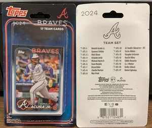 2024 TOPPS ATLANTA BRAVES TEAM SET ACUNA OLSON ALBIES GRISSOM ARCIA FRIED HARRIS - Picture 1 of 1