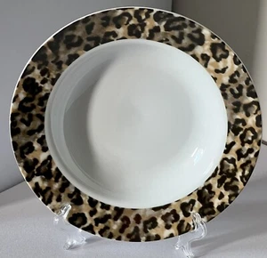 Tienshan Fine China Leopard Salad Bowl Excellent Used Condition 8-1/2” x 1-1/2” - Picture 1 of 3