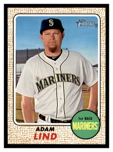 2017 Topps Heritage #105 ADAM LIND Seattle Mariners ~D4C