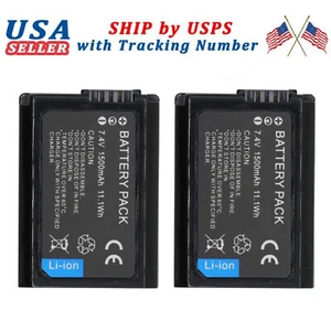 2PCS NP-FW50 Battery For Sony Alpha A7 A3000 A6000 A5000 A3500 A6500 A5100 A6300 - Picture 1 of 5