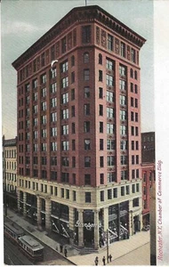 Chamber of Commerce Building, Rochester, NY 1900's unused postcard - Picture 1 of 2