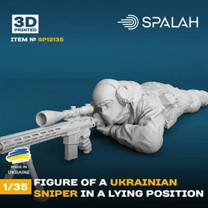 Ukrainian Sniper Figure 1:35 Scale - 3D Printed Resin Model by Spalah SP12135 - Picture 1 of 4