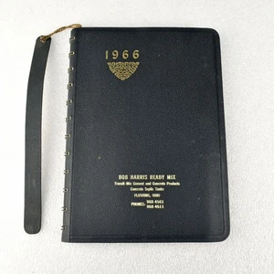 Vintage NOS 1966 Black Spiral Memo Terminbuch Planer Journal Werbung - Bild 1 von 9