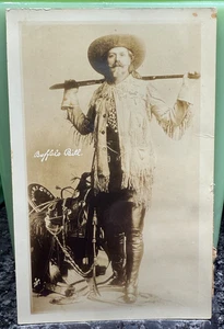 Antigua foto postal RPPC Buffalo Bill Oklahoma Strand Theater Clarksville AR - Imagen 1 de 2