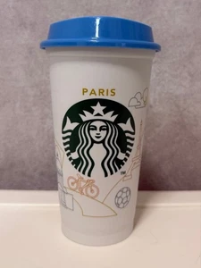 Starbucks Paris 2024 Olympic Limited Reusable Cup 473ml France Exclusive - Bild 1 von 3