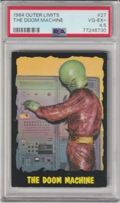 1964 OUTER LIMITS TRADING CARD #27 - PSA 4.5 - THE DOOM MACHINE - Image 1 of 2
