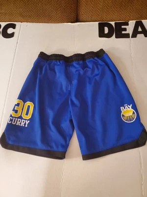 NBA 青年 NBA 金州勇士队 斯蒂芬·库里 短裤 青少年 大号(腰 26) — 第 1/3 张图片