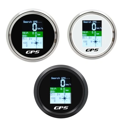 85mm GPS Digital Tachometer Geschwindigkeitsmesser Odometer für Auto Boot LKW - Bild 1 von 4