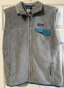 Patagonia Gray Fleece Vest Women's XL Zip Up Polartec Thermal Pro Outdoor - Picture 1 of 5