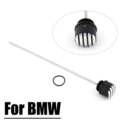 Motorcycle CNC Oil Dipstick Tank Cap Plug For BMW R45 R65 R80 RT R100 GS Black - Изображение 1 из 4